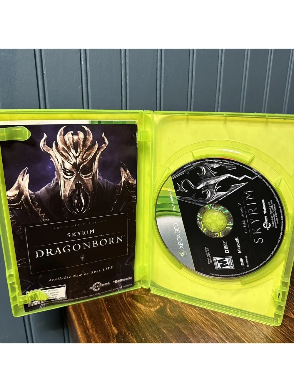 The Elder Scrolls V Skyrim Xbox 360 Bethesda Platinum Hits RPG M NTSC